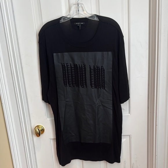 Helmut Lang black Black Graphic T-Shirt - Picture 1 of 5